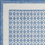 4' X 6' Navy Blue Geometric Dhurrie Area Rug - Homeroots