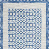 6' X 9' Navy Blue Geometric Dhurrie Area Rug - Homeroots - Flyclothing LLC