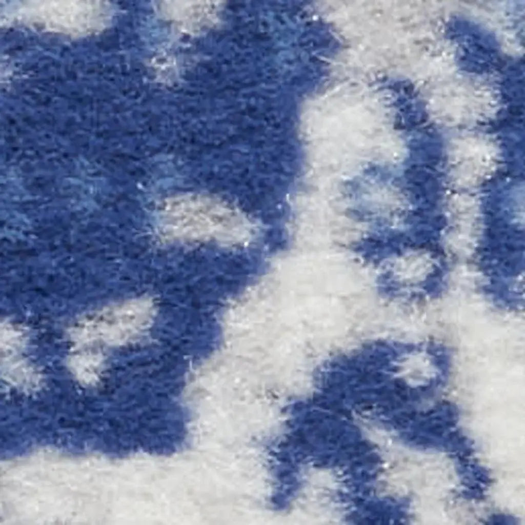 6' X 9' Navy Blue Geometric Dhurrie Area Rug - Homeroots - Flyclothing LLC