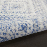 6' X 9' Light Blue Geometric Dhurrie Area Rug - Homeroots - Flyclothing LLC
