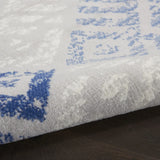 4' X 6' Blue Gray Geometric Dhurrie Area Rug - Homeroots - Flyclothing LLC