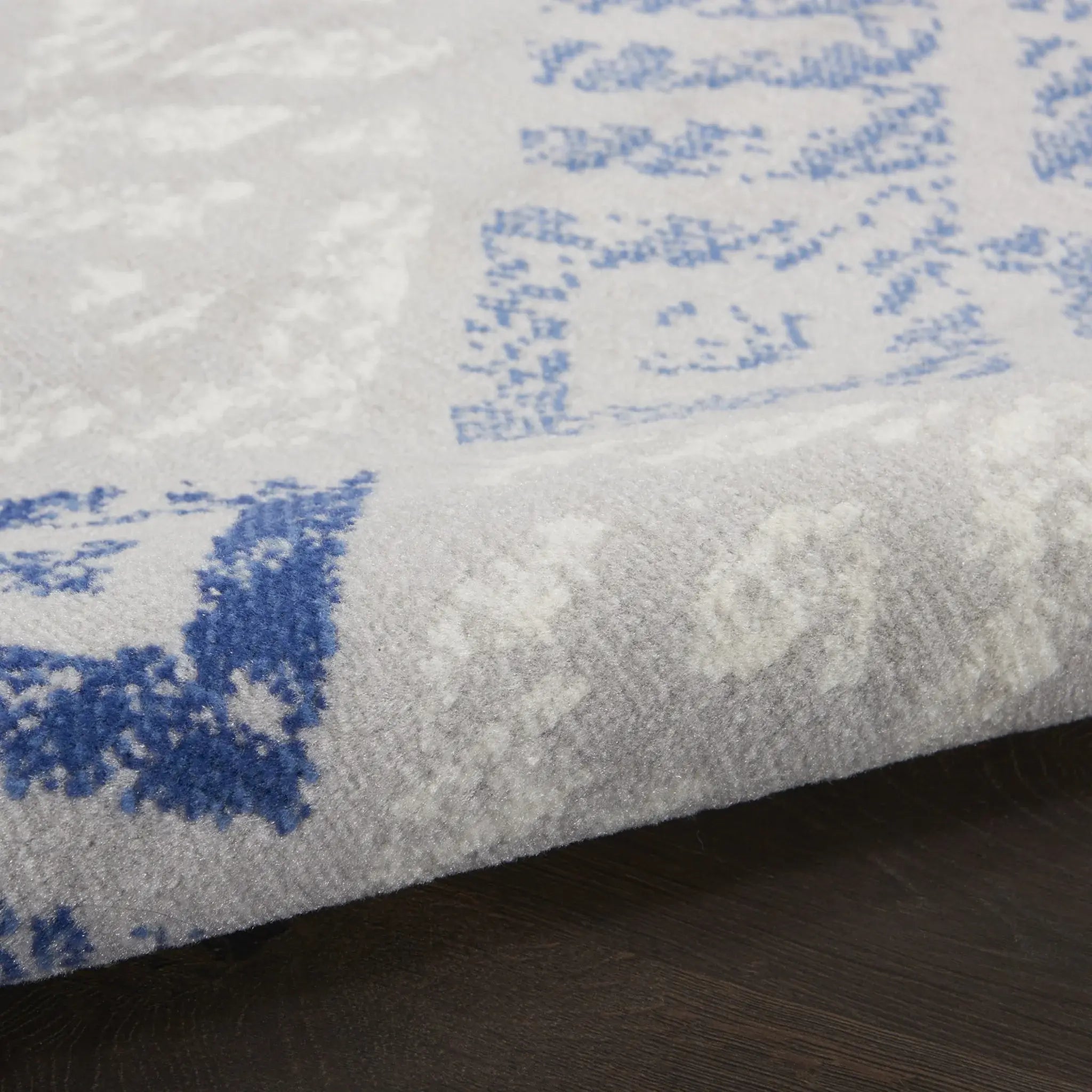 4' X 6' Blue Gray Geometric Dhurrie Area Rug - Homeroots - Flyclothing LLC