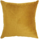 Mustard And Silver Throw Pillow - Homeroots
