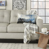 Blue Abstract Lumbar Pillow - Homeroots - Flyclothing LLC