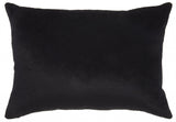 Black Leopard Lumbar Pillow - Homeroots