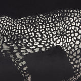 Black Leopard Lumbar Pillow - Homeroots