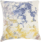 Multi Color Cotton Acryllic Accent Throw Pillow - Homeroots