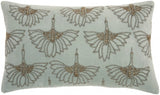 Brilliant Celadon Blue Lumbar Pillow - Homeroots - Flyclothing LLC