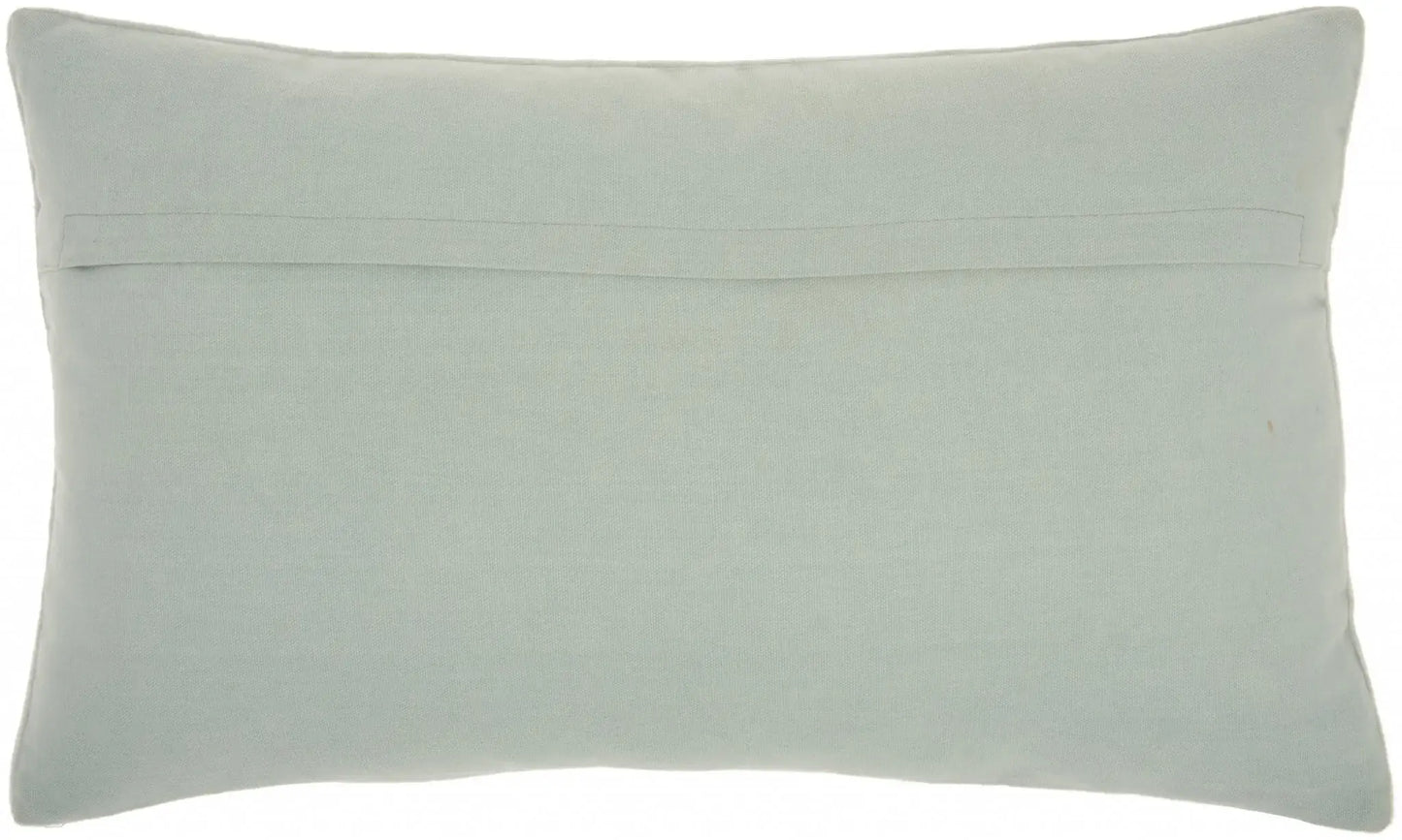 Brilliant Celadon Blue Lumbar Pillow - Homeroots - Flyclothing LLC