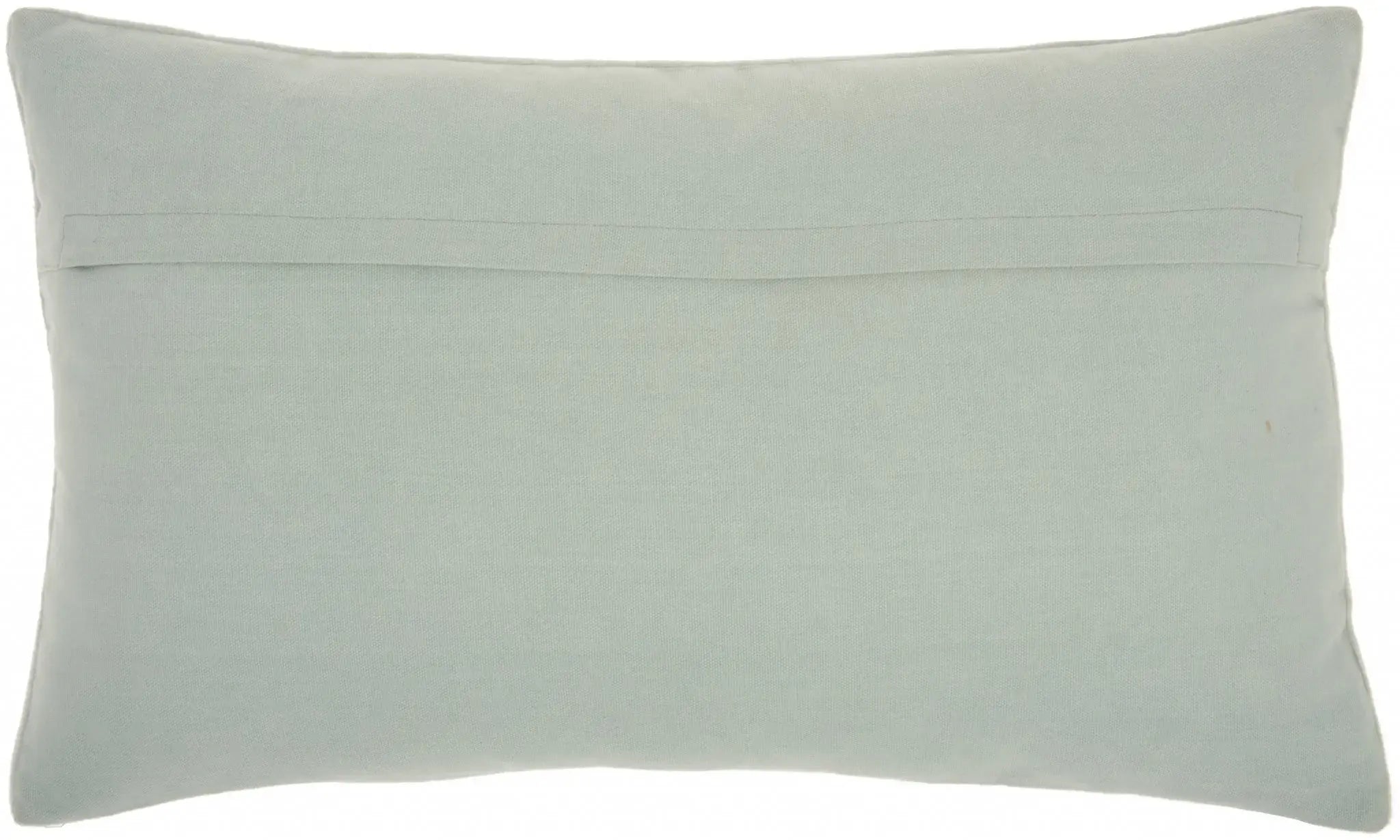 Brilliant Celadon Blue Lumbar Pillow - Homeroots - Flyclothing LLC