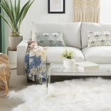Brilliant Celadon Blue Lumbar Pillow - Homeroots