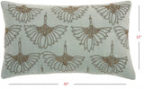 Brilliant Celadon Blue Lumbar Pillow - Homeroots - Flyclothing LLC