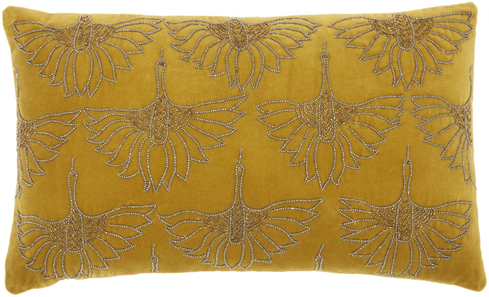 Brilliant Gold Lumbar Pillow - Homeroots