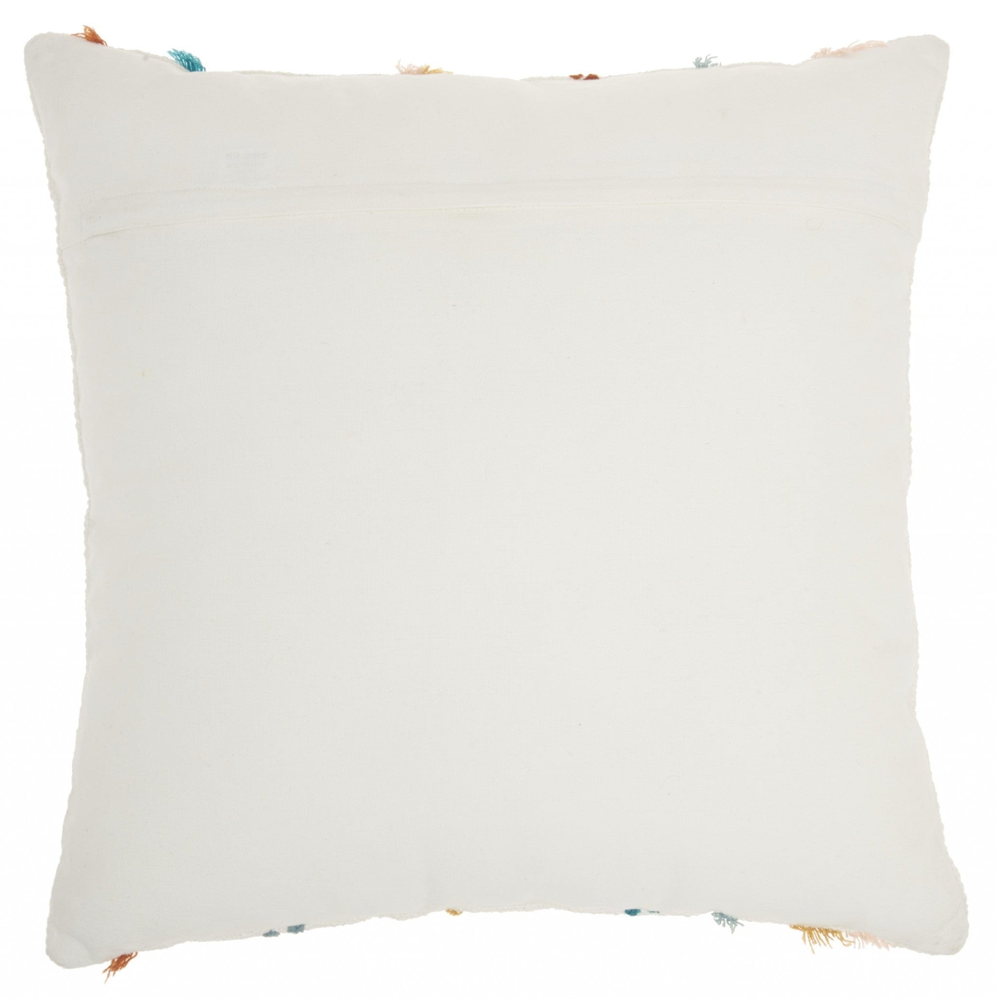 Multicolor Embroidered Stripe Throw Pillow - Homeroots
