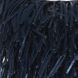 Unique Navy Blue Shag Accent Pillow - Homeroots