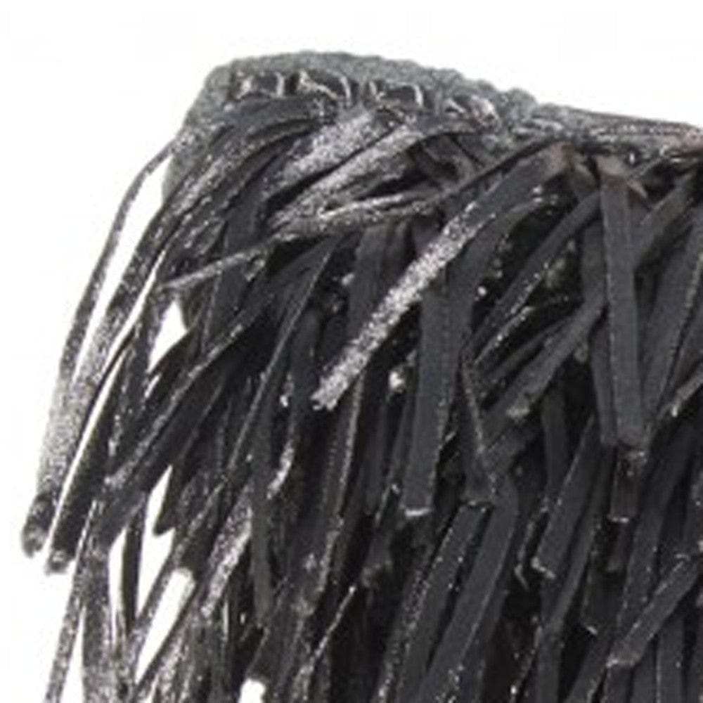 Unique Pewter Grey Shag Accent Pillow - Homeroots - Flyclothing LLC