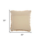Soft Beige Shag Accent Pillow - Homeroots - Flyclothing LLC