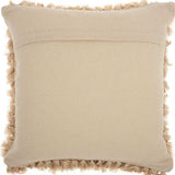 Soft Beige Shag Accent Pillow - Homeroots - Flyclothing LLC
