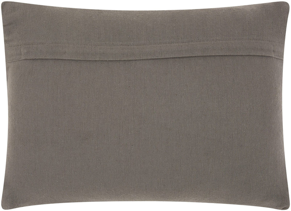 Dark Gray Knotted Detail Lumbar Pillow - Homeroots