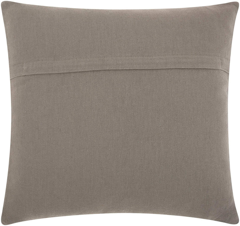 Curly Loops Light Gray Wool Cotton Blend Throw Pillow - Homeroots - Flyclothing LLC