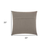 Curly Loops Light Gray Wool Cotton Blend Throw Pillow - Homeroots - Flyclothing LLC