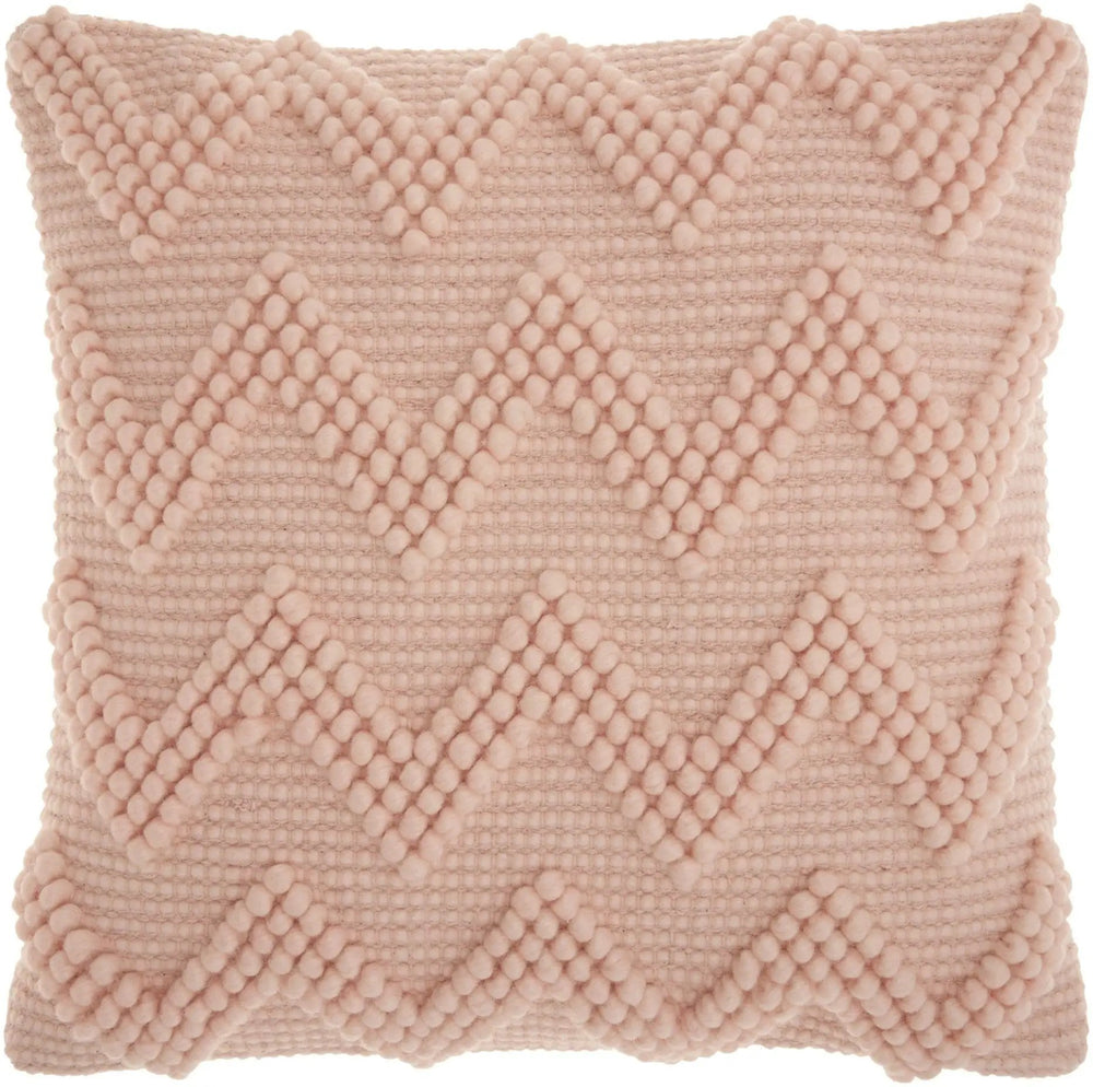 Boho Mauve Rose Textural Chevron Throw Pillow - Homeroots