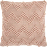 Boho Mauve Rose Textural Chevron Throw Pillow - Homeroots