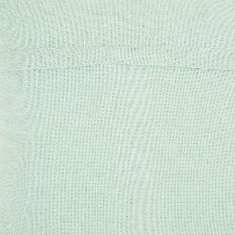 Boho Seafoam Green Textural Chevron Throw Pillow - Homeroots - Flyclothing LLC