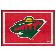 Minnesota Wild 5ft. x 8 ft. Plush Area Rug - Minnesota Wild