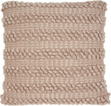 Xl Rose Pink Pom-Pom Detailed Throw Pillow - Homeroots