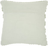 20" Mint Green Striped Throw Pillow With Texture - Homeroots