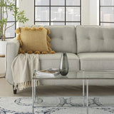 18" Yellow Polyester Blend Throw Pillow With Tassels - Homeroots - Flyclothing LLC