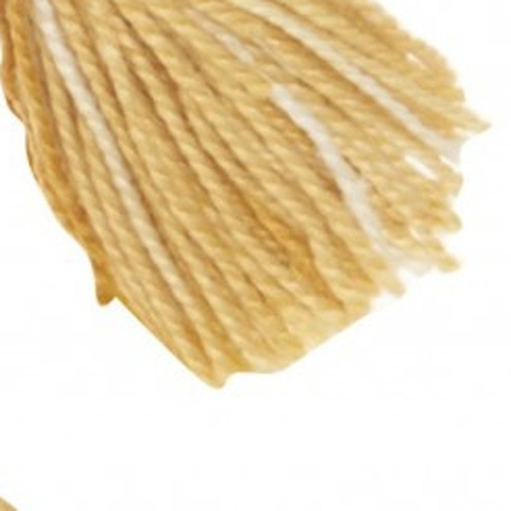 18" Yellow Polyester Blend Throw Pillow With Tassels - Homeroots - Flyclothing LLC