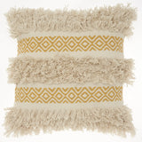 Mustard Diamond Patterned Throw Pillow - Homeroots - Flyclothing LLC