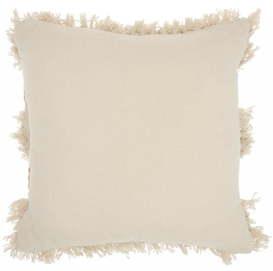 Mustard Diamond Patterned Throw Pillow - Homeroots - Flyclothing LLC