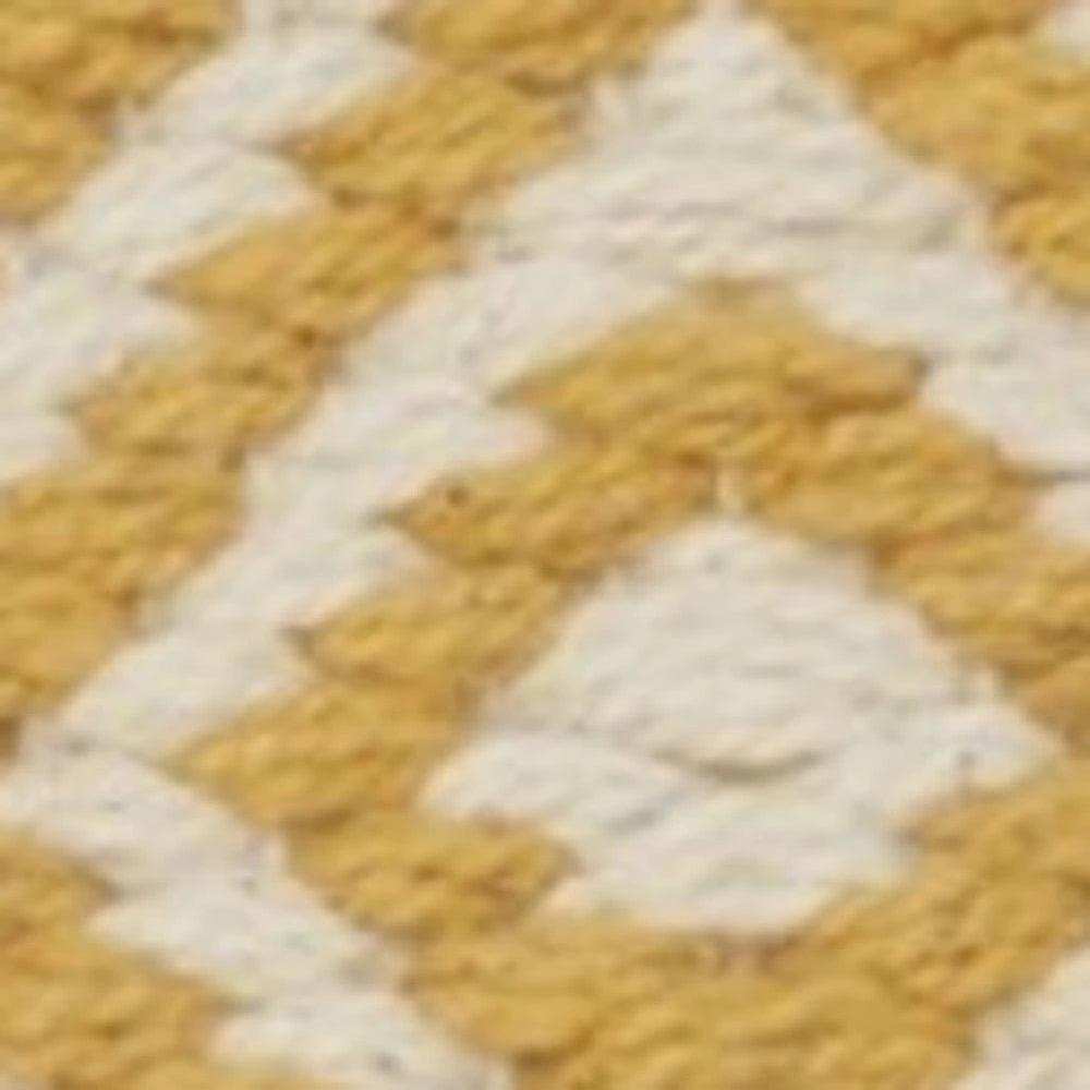 Mustard Diamond Patterned Throw Pillow - Homeroots - Flyclothing LLC