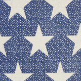 Navy Blue And Ivory Stars Throw Pillow - Homeroots