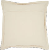 Indigo And Ivory Triangle Design Throw Pillow - Homeroots