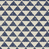 Indigo And Ivory Triangle Design Throw Pillow - Homeroots - Flyclothing LLC