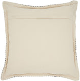 20" Indigo And Ivory Waves Throw Pillow - Homeroots