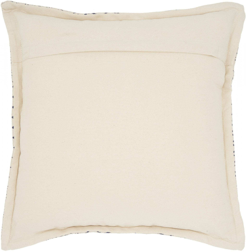 Indigo And Ivory Geometric Throw Pillow - Homeroots - Flyclothing LLC