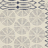 Indigo And Ivory Geometric Throw Pillow - Homeroots - Flyclothing LLC