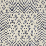 Indigo And Ivory Floral Waves Throw Pillow - Homeroots - Flyclothing LLC