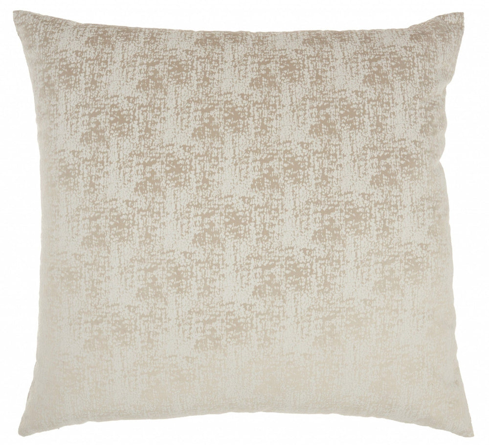 22" Beige Abstract Throw Pillow - Homeroots - Flyclothing LLC