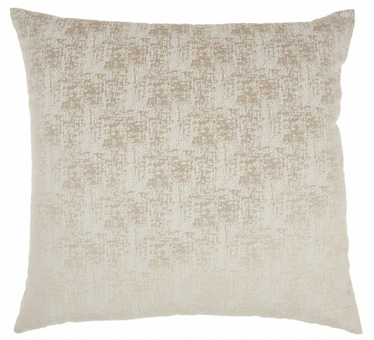 22" Beige Abstract Throw Pillow - Homeroots