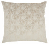 22" Beige Abstract Throw Pillow - Homeroots