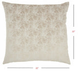 22" Beige Abstract Throw Pillow - Homeroots - Flyclothing LLC