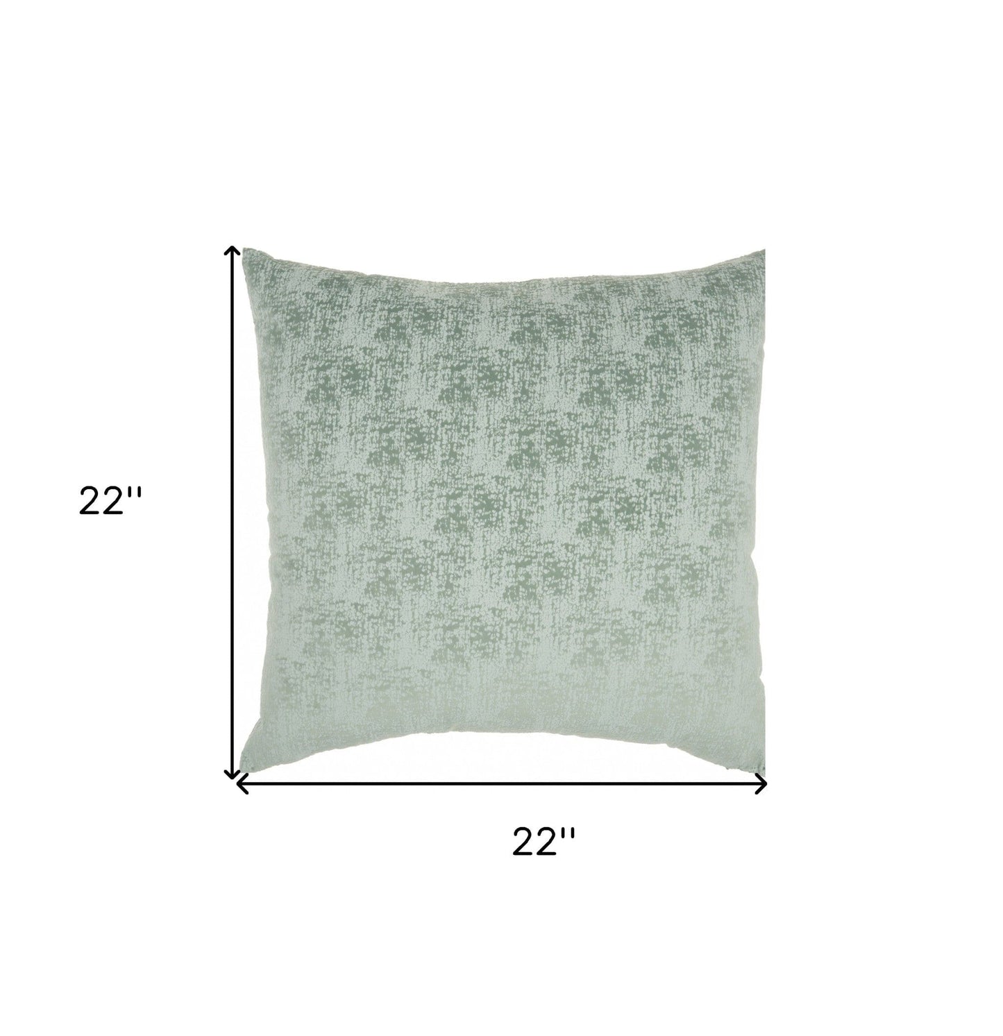 22" Green Abstract Throw Pillow - Homeroots - Flyclothing LLC