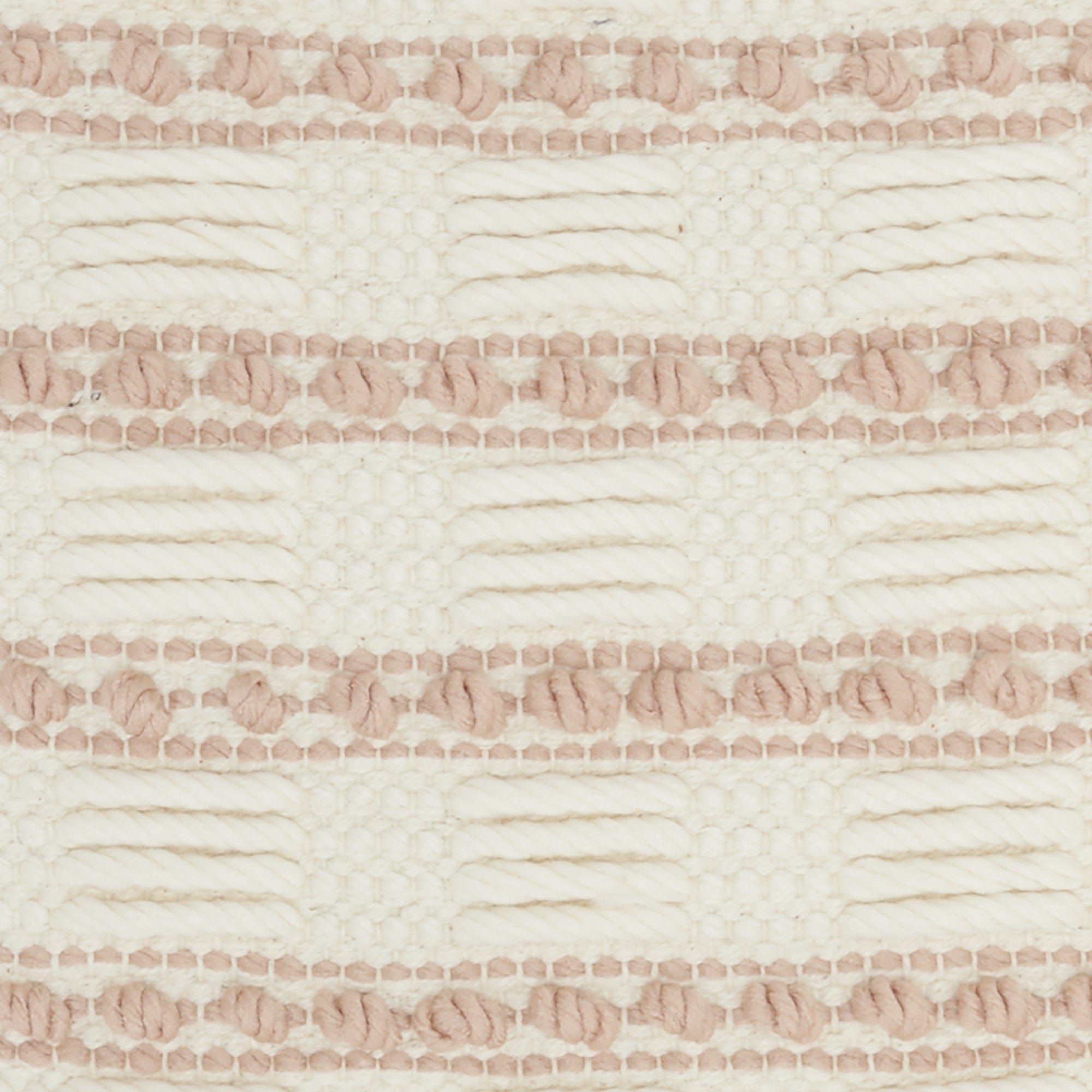 18" Blush Cotton Blend Throw Pillow - Homeroots