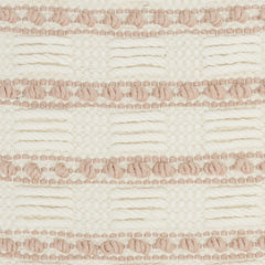 18" Blush Cotton Blend Throw Pillow - Homeroots